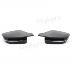 Bright Black Side Wing Rearview Mirror cover caps For BMW 5 series G30 G38 518d 520d 520i 530i 540i 2017- M4 style LHD left hand drive