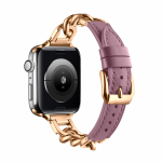 Luksuslik nahast rihm Apple Watchi rihma jaoks 44mm 40mm 45mm 41mm 38mm 42mm roostevabast terasest k&auml;ev&otilde;ru iWatch Series 8 Ultra jaoks 7 6 5 38 or 40 or 41mm