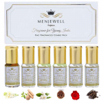 Attari kingipakk 6 tk | Attari komplekt | Attar indiaanlastele | Lilleline, sandlipuu attar | Attar meestele ja naistele( Sandalipuu l&otilde;hnad) 18 ml (6 * 3ml) 18ML (6 * 3ml)