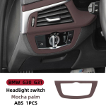For BMW 5 series G30 G31Steering wheel button decorative frame interior decoration modification decoration C black