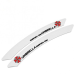 Car Protector Styling Anti Collision Fender Flares Edge Guard car Rubber Bumper Protection Sticker Mouldings decorative B white