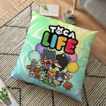Toca Life World padjap&uuml;&uuml;r Toca Boca padjap&uuml;&uuml;r kodutoolile Lastetoa pehme dekoratiivne padjap&uuml;&uuml;r 45*45cm 1