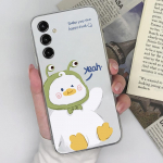 &Uuml;mbris Samsung Galaxy S6 S7 edge+ S23 S22+ Ultra J3 4 5 6 armsa p&otilde;rutuskindla l&auml;bipaistva silikoonist telefonikaane multifilmi mustriga Samsung Coque kaitseraua jaoks Samsung M20