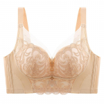 Tikandid lilledega aluspesu rinnahoidja ilma terasr&otilde;ngata kokkupandud reguleeritavad k&uuml;lgmised rinnad, longusvastane rinnahoidja 34/75 must