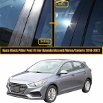 Sammaspostid Akende Ukseliistud Kattekleebised Kleebised L&auml;ikivmust Aksessuaarid Sobib Hyundai Accent HC/YC 2018-2022 jaoks