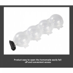 Praktiline j&auml;&auml;kuubikute valmistamise vorm kokteili, mahla, baaritarvikute jaoks, kodu DIY, sf&auml;&auml;riline &uuml;mmargune pall, 4 s&uuml;vendit, j&auml;&auml;tisepalli v&otilde;re vorm transparent