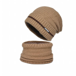 Naiste talvine silmkoeline villane m&uuml;ts Poleeritud sooja pulloveriga kaheosaline komplekt One Size roosa