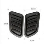 Esikapoti k&uuml;lje &otilde;huvoolu ventilatsiooni sisselaskeava kaane katte trimmi kleebis universaalne Mitsubishi Lancer EVO 2008-2017 autole must