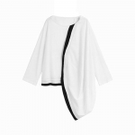 XITAO naiste as&uuml;mmeetrilised T-s&auml;rgid Top DMJ2275 One Size valge