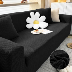 Jacquard elastsed diivanikatted elutoa jaoks m&otilde;eldud veniv Polar fliisist tugitool 1/2/3/4 istmega nurgadiivani kate L kuju 2 Seater (145-180cm) must