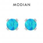 MODIAN 925 Sterling Silver Mood Stiilsed Naturaalsed Opaalk&otilde;rvar&otilde;ngad Naistele T&uuml;drukutele Peened Ehted Aastap&auml;evakingitused Aksessuaarid h&otilde;be