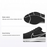 Nike Air Zoom Pegasus 38 Must Valge Meeste Tossud Antratsiit Volt CW7356-002 45