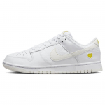 Nike Dunk Low Valentinip&auml;ev - Kollase S&uuml;damega Naiste Tennised White Sail Opti-Yellow FD0803-100 36.5
