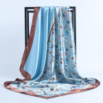 Kvaliteetsed luksuslikud siidist sallid peapael Sallid kaelasall naistele kett siidist sall naiste dekoratiivne sall 90*90cm