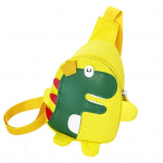 Armas multikas dinosauruse mustriga laste Unisex kooli vabaaja rinnakorvi kehakott kollane