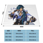 Childe Nahida Genshin Impact Blankets Xiao Tartaglia Anime Fleece Throw Blanket Home Couple Ultra-Soft Soe Voodikate Voodipesu 75x100cm 30x40in