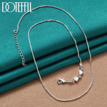 Romantiline s&uuml;damest madu kett kaelakee 925 sterling h&otilde;bedast kingitus v&otilde;lu ehted 45cm