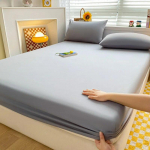 Pestud puuvillane lina, libisemisvastane vastupidav madratsikate kodu magamistoa &uuml;hev&auml;rviliste voodikatete jaoks 140/160/200 cm pehmed voodikatted 80x200x25cm