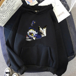 Naiste pikkade varrukatega kapuutsid M&otilde;rvad Droonid Hoodie Naiste Harajuku Graafilised Anime Pusad Unisex Manga Multifilm Uzi Doorman Kapuutsiga Vintage Sudaderas S