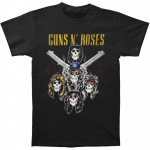 Guns N Roses Cross Gun must Unisex T-s&auml;rk S