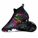 31-46 lastele Graffiti jalgpallisaapad Kvaliteetsed kunstmurusokid V&auml;litingimustes Meeste pikkade k&uuml;&uuml;ntega Jalgpallisaapad 34 must