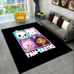 Armas Gabbys Dollhouse multifilmi vaibavaip kodu elutuppa magamistoa diivani uksemati sisekujundus, laste m&auml;nguala vaip libisemiskindel p&otilde;randamatt 80cm x 120cm