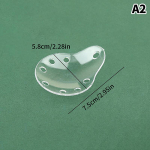 1 tk l&auml;bipaistvast plastikust silmakaitse silmakaitse poorne oftalmoloogiline ovaalne silmakaitse