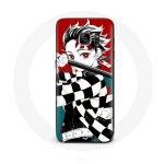 &Uuml;mbris Samsung Galaxy S7 Edge Tanjiro Demon Slayer Kimetsu no Yaiba Anime jaoks