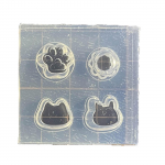 Minikoogid ja magustoidud hallitusseente valmistamiseks Armas kassij&auml;nese kaheksajala kassik&uuml;&uuml;nisega silikoonvorm isetegemise entusiastidele ja armastajatele S