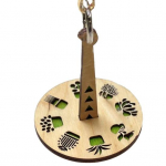 Randmel&otilde;nga hoidik Kunstnahast randmerihm Kaasaskantav puidust heegeln&otilde;nga pallide organiseerija Kudumistarvikud Entusiasti kingitus D