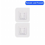 Isekleepuv pandlaga seinakonksud riidepuu l&auml;bipaistvad konksud imemisseina hoidik k&ouml;&ouml;gi vannitoa jaoks Female and Female