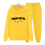 Meeste spordikapuuts Tokio Hotel Rock R&auml;ppar Kaulitz Print S&uuml;gis Mehed Naiste Pusa Casual Oversized Pullover Pusa Unisex Riided S