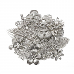 50 g/partii segatud metallist lilled lehed filigraansed &uuml;mbrised pistikud ripatsid helmed m&uuml;tsid h&otilde;be