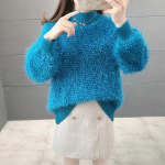 Naiste s&uuml;gisesed suured elegantsed lahtised soojad topid Naiste talvised pika varrukaga vabaaja mantlid XXXXL tumesinine v&auml;rv