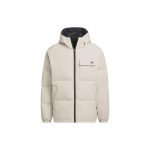 Adidas kahepoolne sulejope t&auml;hestikuga logotr&uuml;ki ja pikkade varrukatega kapuutsiga Unisex &uuml;ler&otilde;ivas Beež IV7570 XXS white
