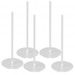 5 tk s&otilde;&otilde;riku vitriin, l&auml;bipaistev stabiilne p&otilde;hi, toidukvaliteediga bagelihoidja s&uuml;nnip&auml;evaks pulm beebidu&scaron;&scaron; peo magustoidulaud s&otilde;&otilde;riku n&auml;idikatorn Square