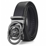 Puhast veisenahast meeste l&otilde;vipeaga automaatne pandlaga nahast rihm, esimene kiht meeste lehmanahast sulamist pandlaga meeste v&ouml;&ouml; 115cm