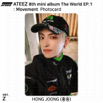 ATEEZ 8. minialbum The World EP.1 : Liikumine Ametlik ID-kaart Fotokaart KPOP Hongjoong - Z (Limited)