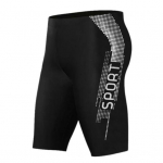 Meeste Ujumisp&uuml;ksid Veispordi Top O-kaelusega L&uuml;hikeste Varrukatega Slim Fit Elastne Hingav Kiiresti Kuivav Triibuline P&otilde;lvini Pikkusega P&uuml;ksid Surfamine Ujumisriided 4XL Trousers