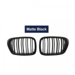 Car Front Bumper Kidney Grille Dual Slat line for BMW E39 5 Series 525 528 1999-2004 Glossy Matte Black Grill Replacement Part matt must v&auml;rv