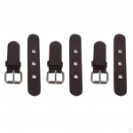 3 Sets PU Leather Closure Sew on Duffle Jacket Buckle kohv