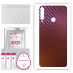 apgo skin sticker film foil vinyl for the BACK compatible with Huawei Y7p, scratch-resistant, easy to install - Carbon Chameleon CAKA5