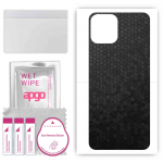 apgo Protective Skin Sticker for the back compatible with Blackview A95, Wrap Film, Foil, Vinyl - Pattern Black Honeycomb