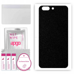 apgo Protective Skin Sticker for the back compatible with OnePlus 5, Wrap Film, Foil, Vinyl - Pattern Matte Black