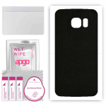apgo Protective Skin Sticker for the back compatible with Samsung Galaxy S6 Edge SM-G925F, Wrap Film, Foil, Vinyl - Pattern Matrix