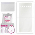 apgo Protective Skin Sticker for the back compatible with TCL 10 Plus, Wrap Film, Foil, Vinyl - Pattern Matte Transparent