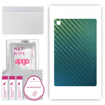 apgo Protective Skin Sticker for the back compatible with Samsung Galaxy Tab A7 10.4 (2020), Wrap Film, Foil, Vinyl - Pattern Carbon Chameleon CAKA1