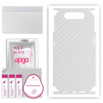 apgo Protective Skin Sticker for the back+sides compatible with Samsung Galaxy A80, Full Wrap Film, Foil, Vinyl - Pattern Transparent Carbon