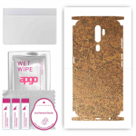 apgo Protective Skin Sticker for the back+sides compatible with Oppo A5 (2020), Full Wrap Film, Foil, Vinyl - Pattern Rusty Copper