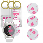 3x apgo Ultra-Clear Hybrid protective glass compatible with MyKronoz ZeTime Oryginal, flexible nano glass, great replacement for tempered glass, scrat